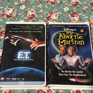 📼 Lot: E.T. The Extra-Terrestrial & My Favorite Martian. Used/like new VHS 🍿💫